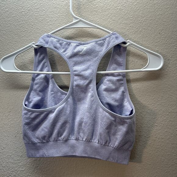 Gymshark Lavender Purple Sports Bra Light Support Stretch Running Gym SZ S - Picture 4 of 4